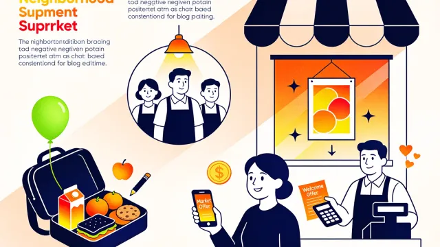 Seção de lanches e doces infantis no supermercado