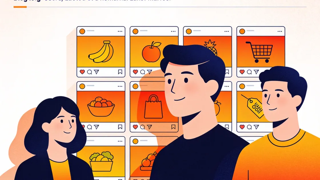 Grade de posts do Instagram de um supermercado de bairro